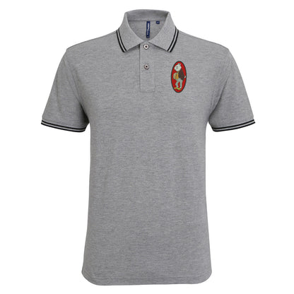 Retro 1933 Barnsley Embroidered Tipped Polo Shirt