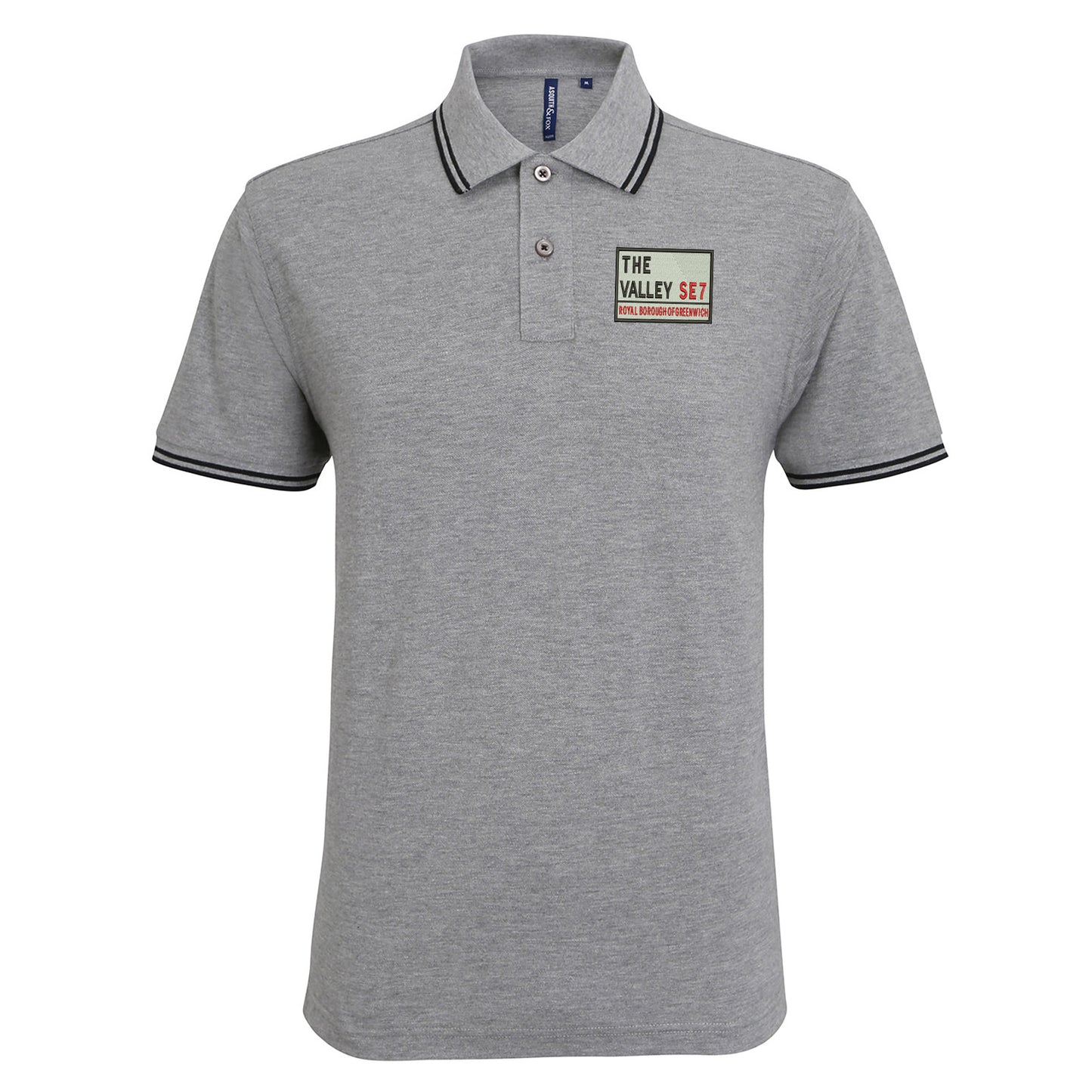 The Valley SE7 Embroidered Tipped Polo Shirt