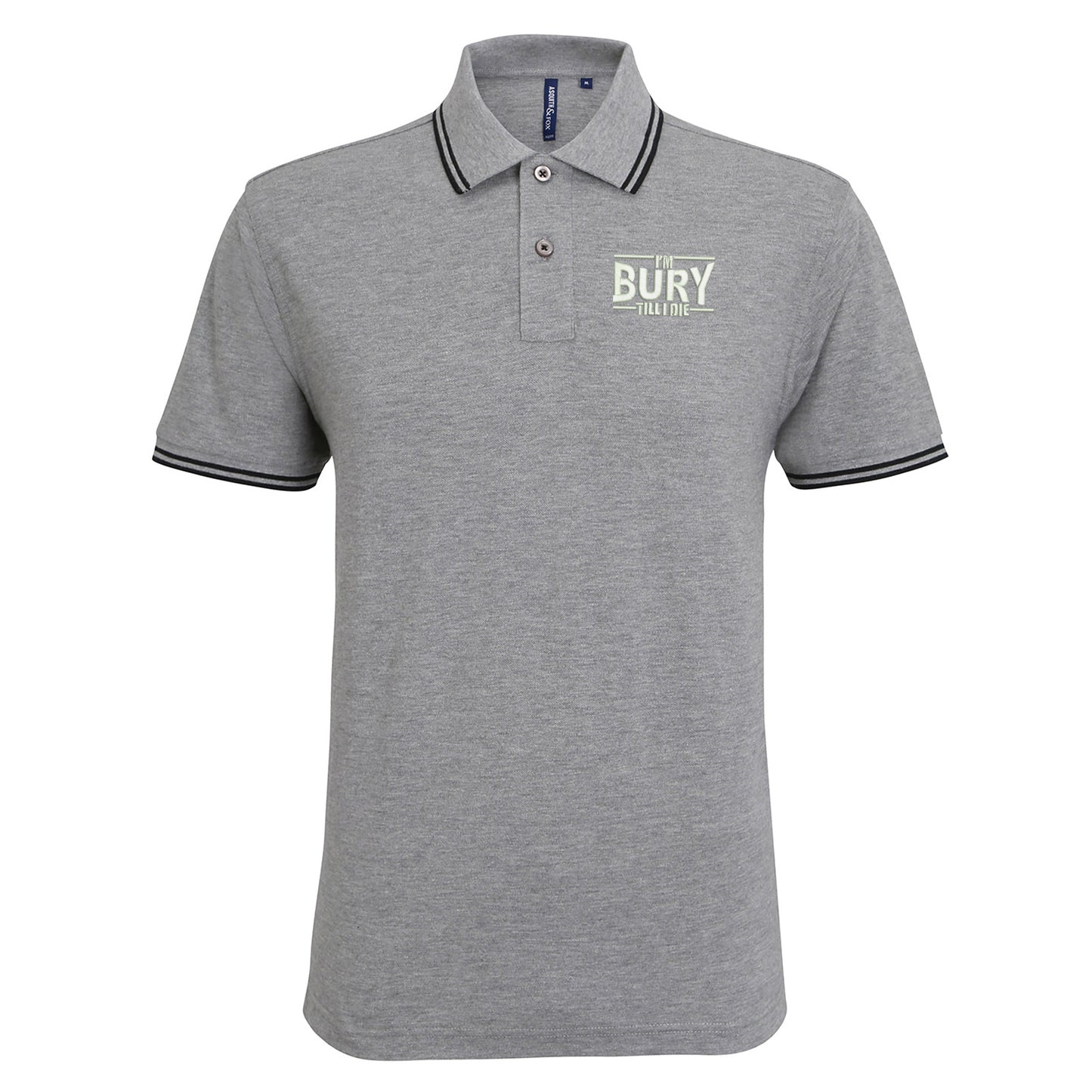 I'm Bury Till I Die Tipped Polo Shirt