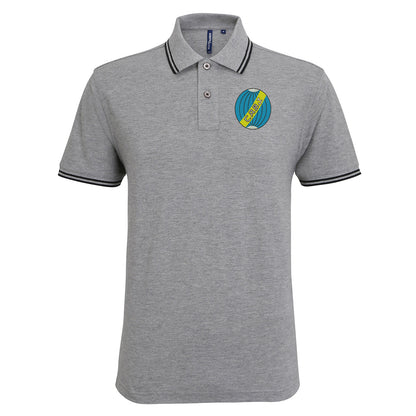 Retro Boca Juniors 1912 Embroidered Tipped Polo Shirt