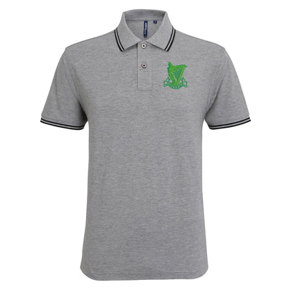 Retro Hibs 1900s Embroidered Tipped Polo Shirt