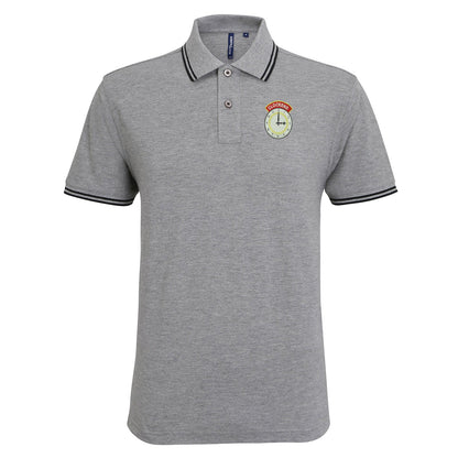 Clockend Embroidered Tipped Polo Shirt