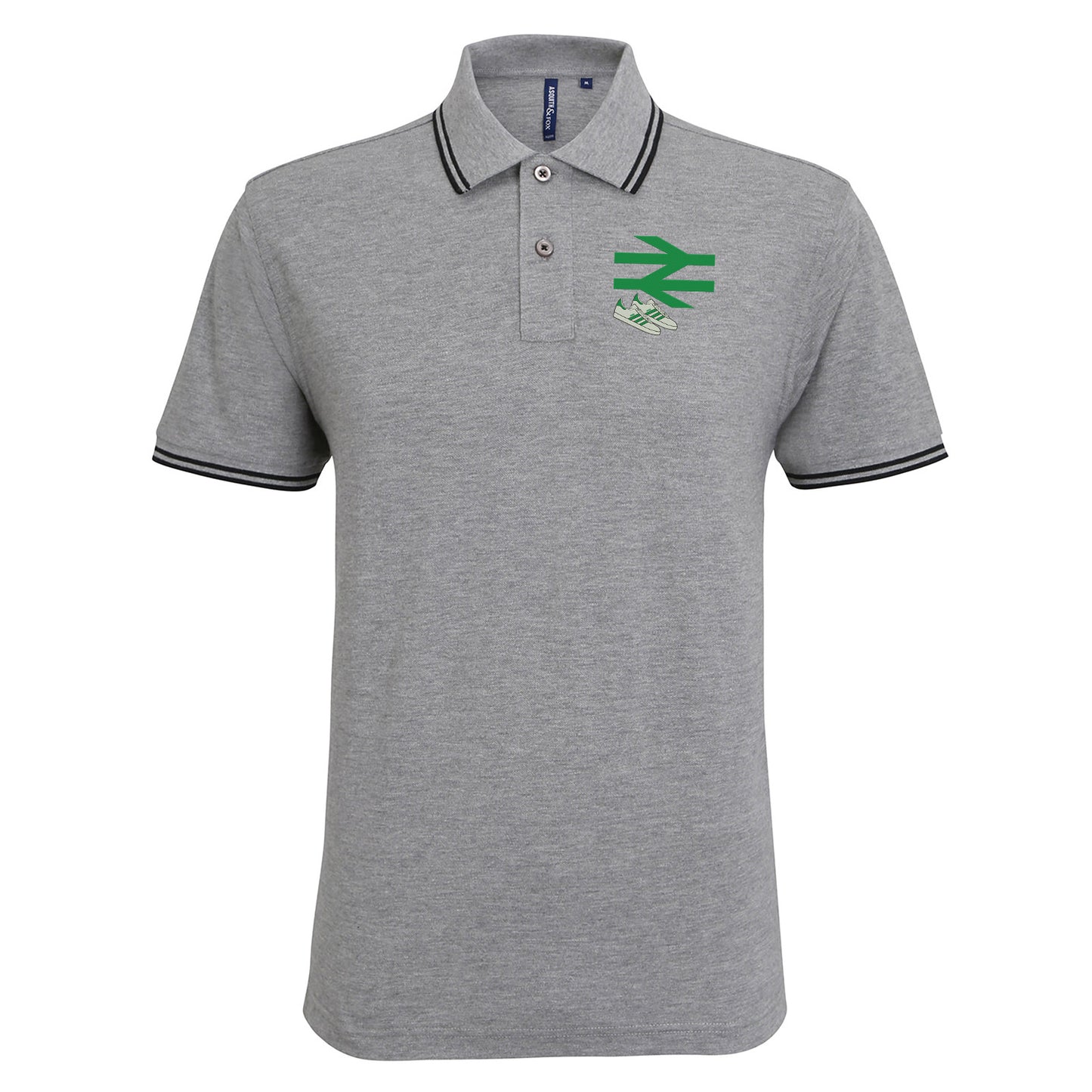 Celtic Fans Embroidered Tipped Polo Shirt