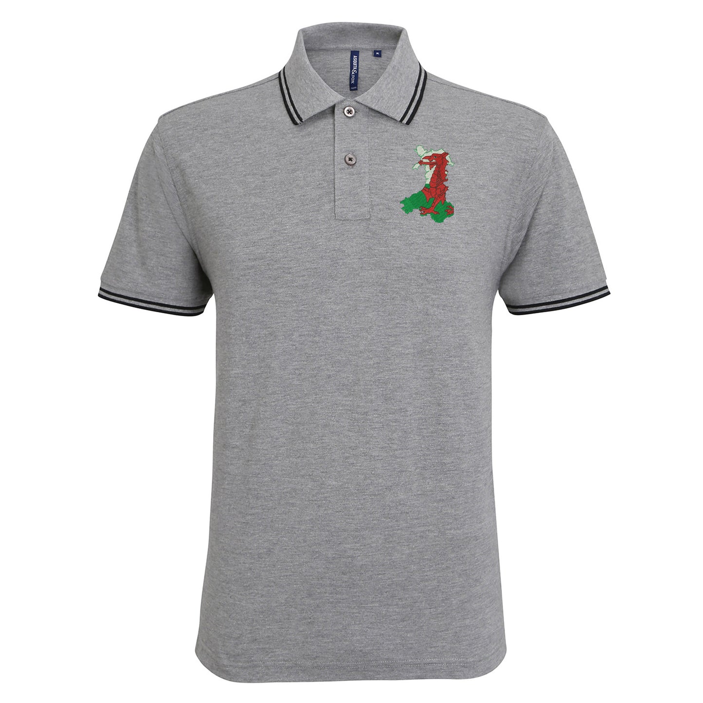 Wales Flag Map Polo Shirt