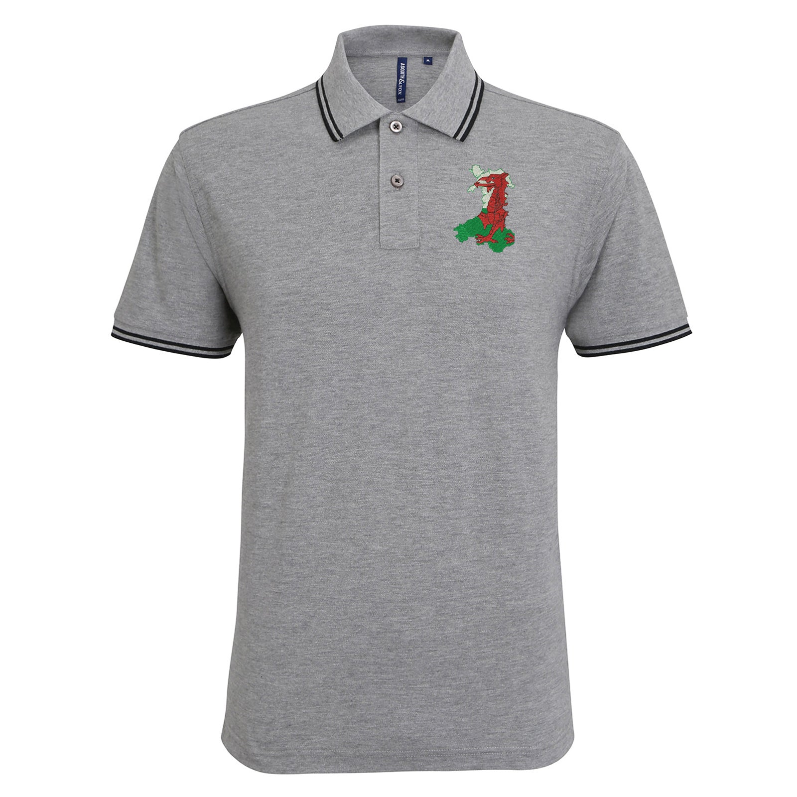 Wales Flag Map Polo Shirt