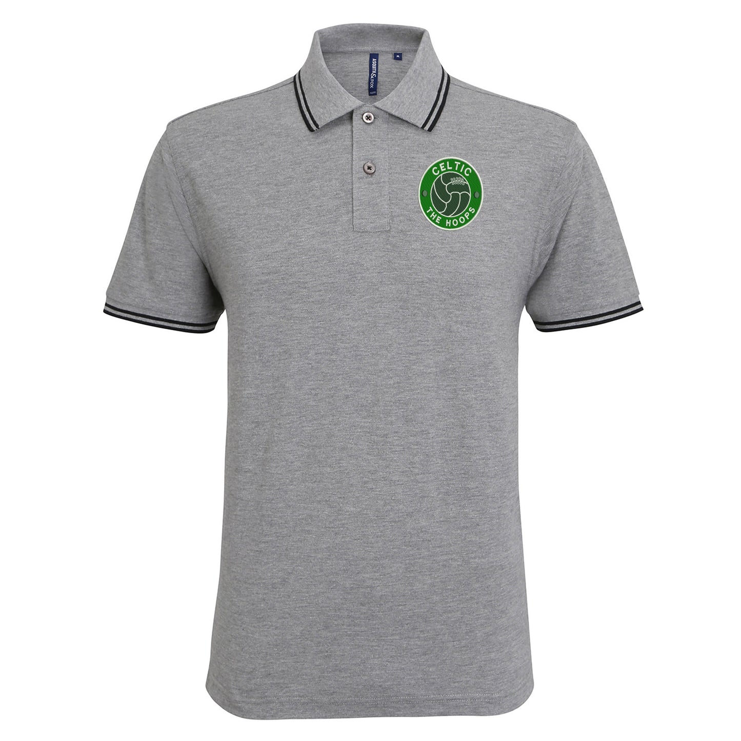 The Hoops Old School Ball Embroidered Tipped Polo Shirt