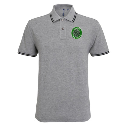 The Hoops Old School Ball Embroidered Tipped Polo Shirt