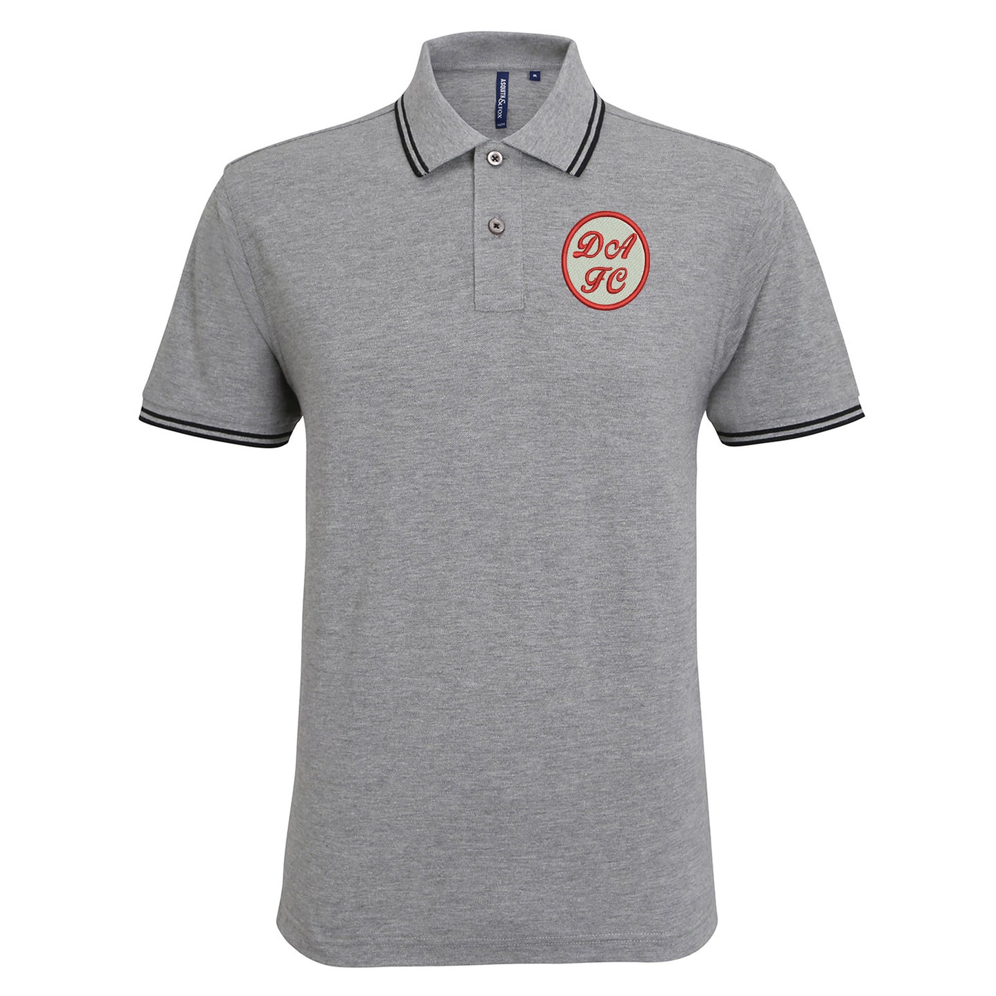 Retro Dunfermline 1971 Embroidered Tipped Polo Shirt