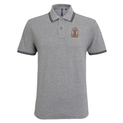 Retro Newcastle 1969  Embroidered Tipped Polo Shirt