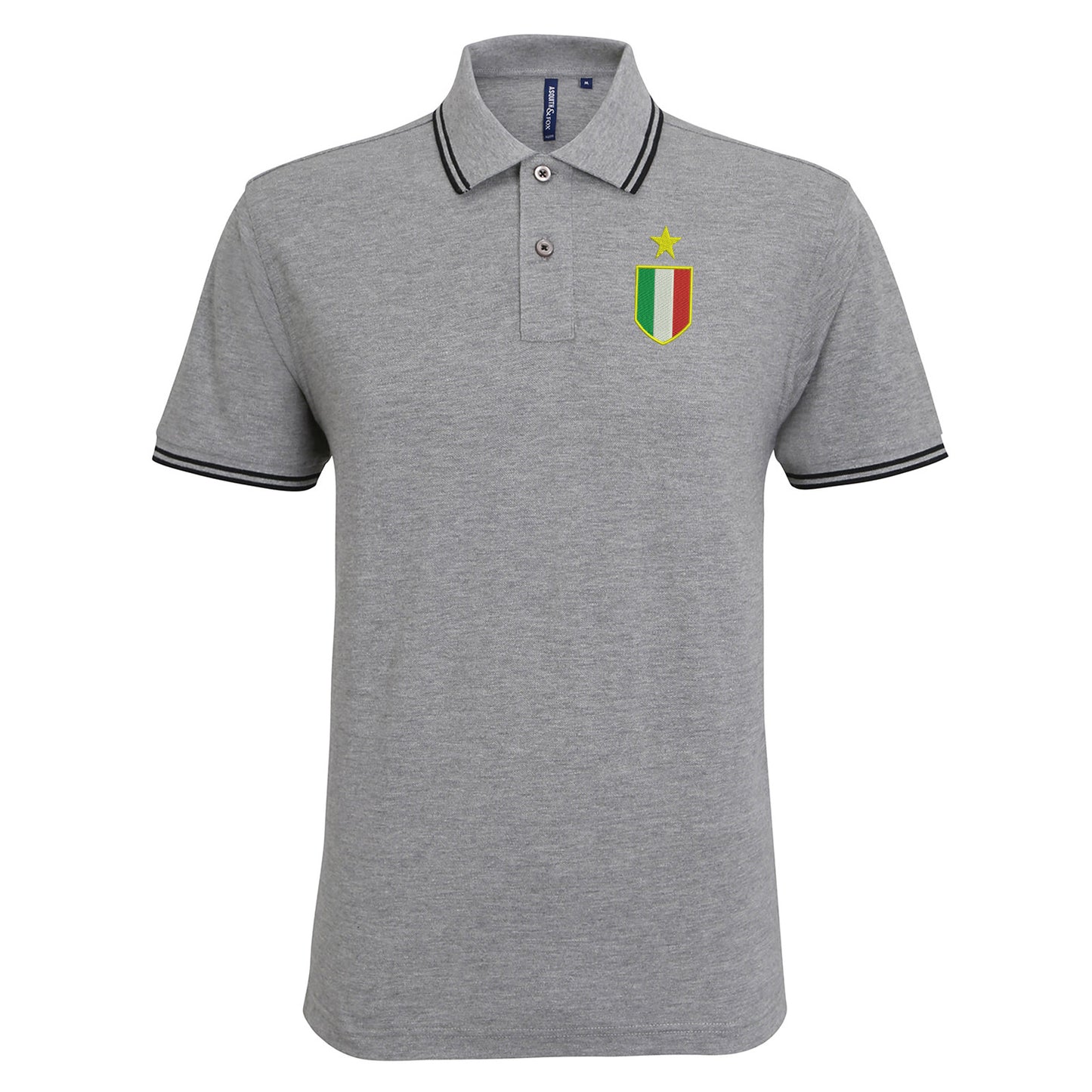 Retro Juventus 1961 Embroidered Tipped Polo Shirt