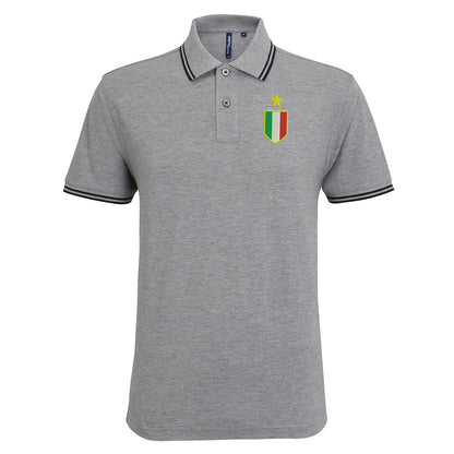 Retro Juventus 1961 Embroidered Tipped Polo Shirt