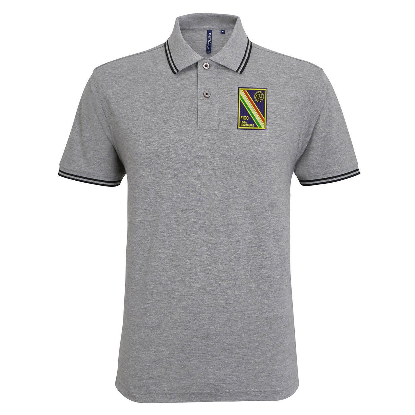Retro Italian League National Team 1961 Embroidered Tipped Polo Shirt