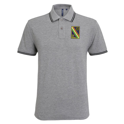 Retro Italian League National Team 1961 Embroidered Tipped Polo Shirt