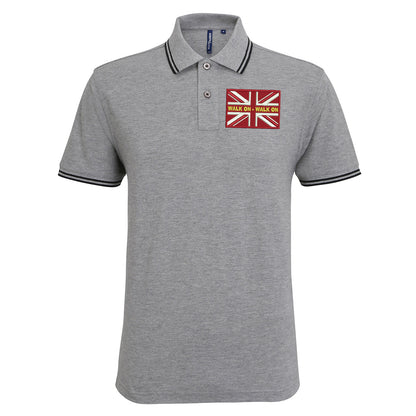 Walk On Walk On Coloured Union Jack Polo Shirt