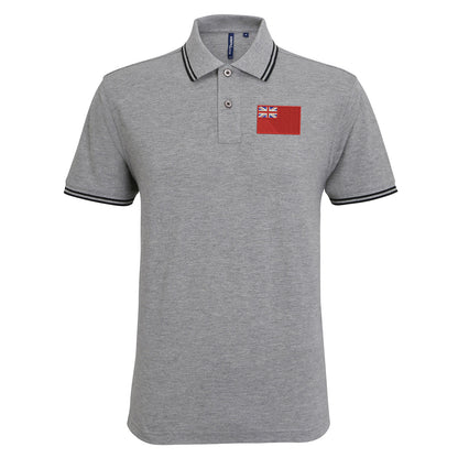 Red Ensign Embroidered Tipped Polo Shirt
