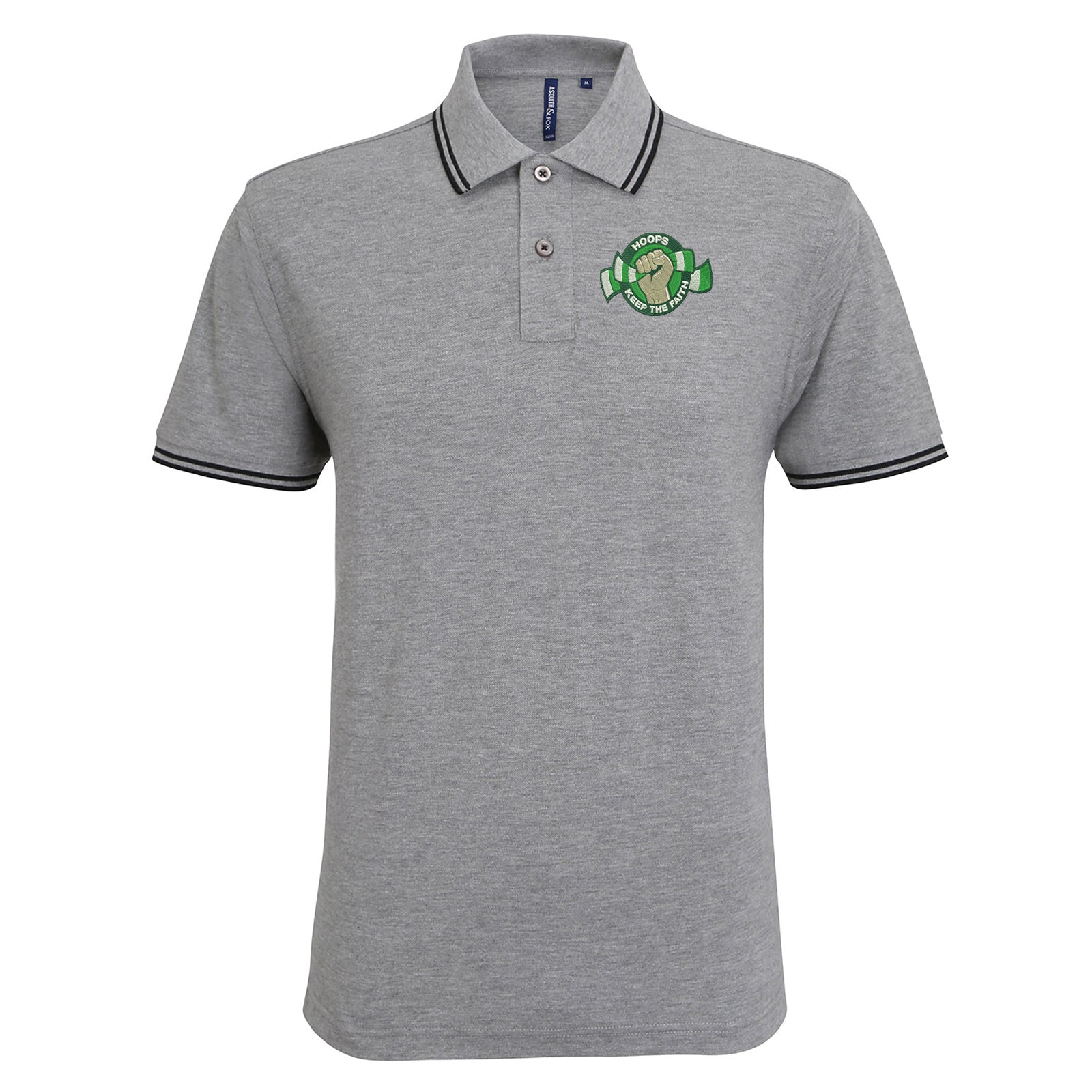 Celtic FC Football Tipped Polo Shirt