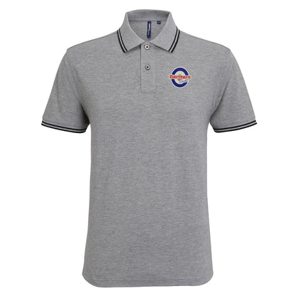 Northern Soul Roundel Embroidered Tipped Polo Shirt