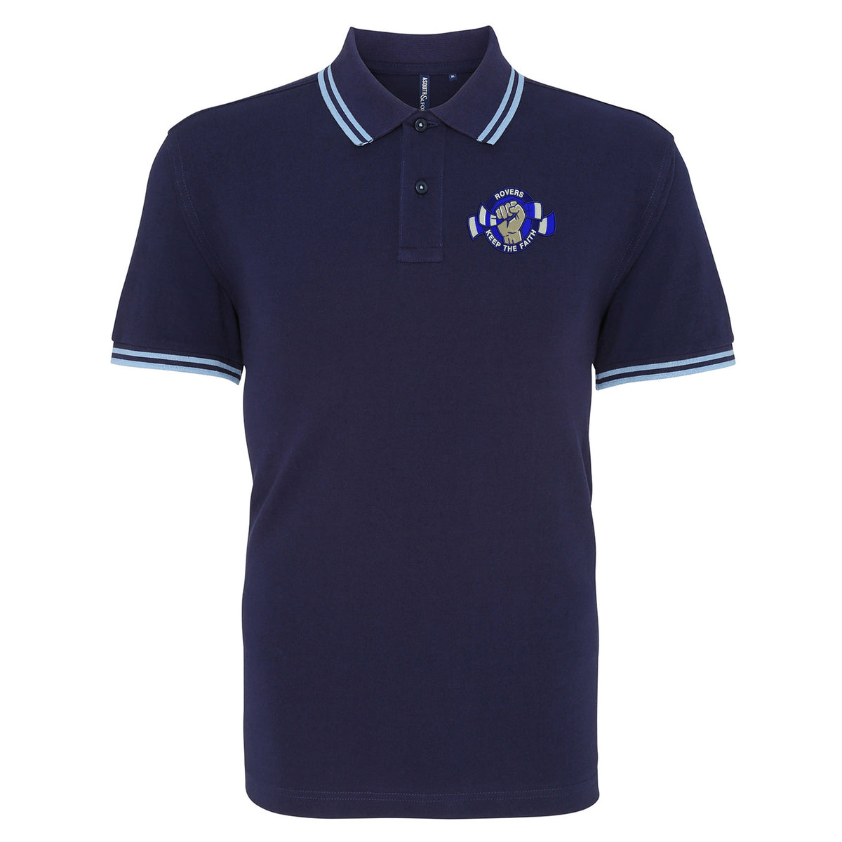 Rovers Keep The Faith Tipped Polo Shirt