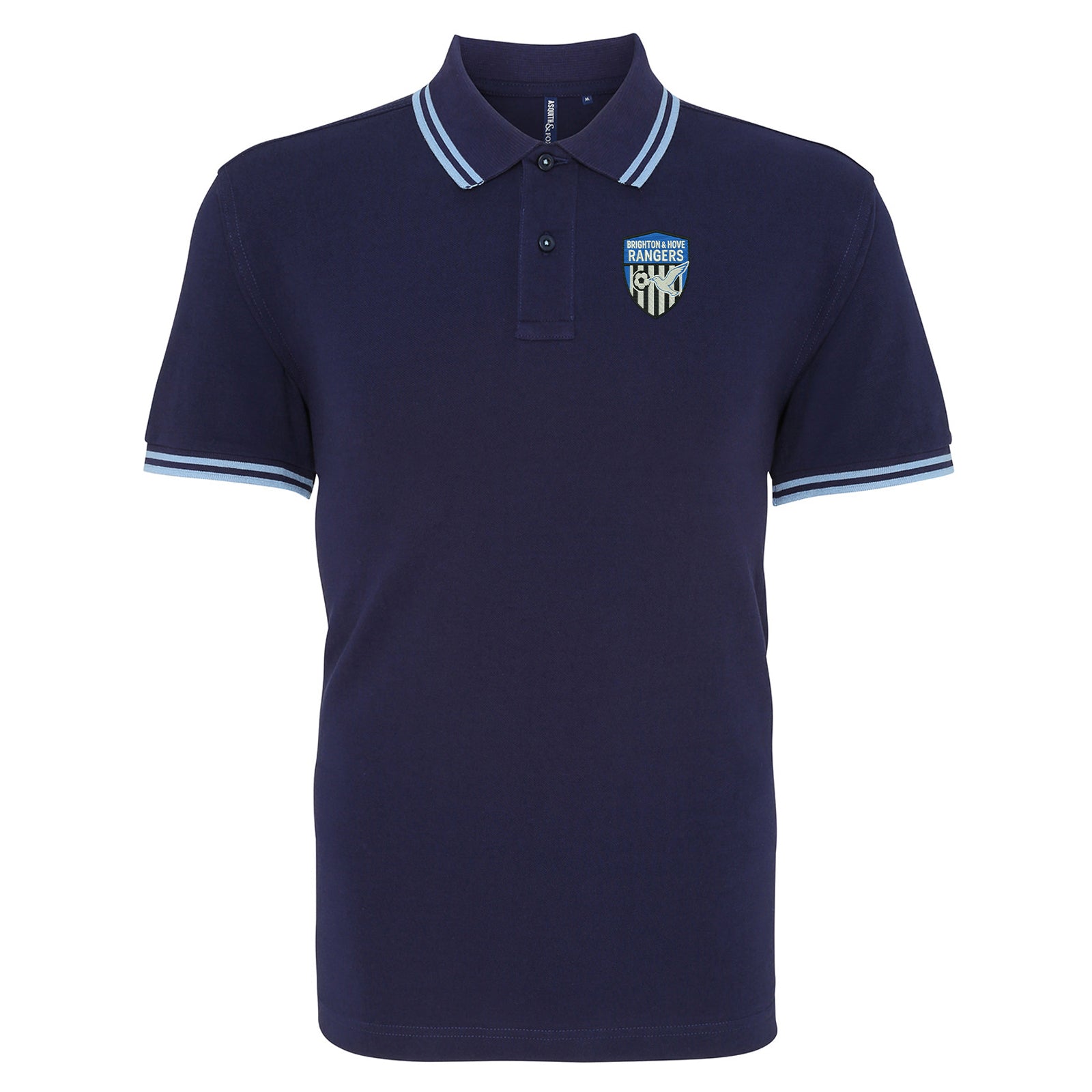 An Old School Brighton Football Tipped Polo Shirt 