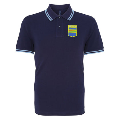 Retro Sampdoria 1960s Embroidered Tipped Polo Shirt