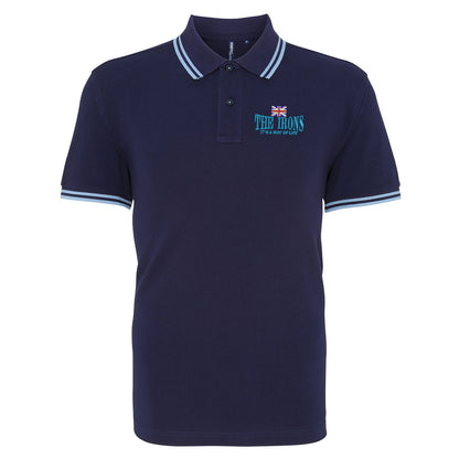 The Irons It's Way of Life Union Jack Embroidered Tipped Polo Shirt