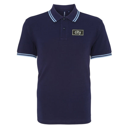 City Oasis Embroidered Tipped Polo Shirt