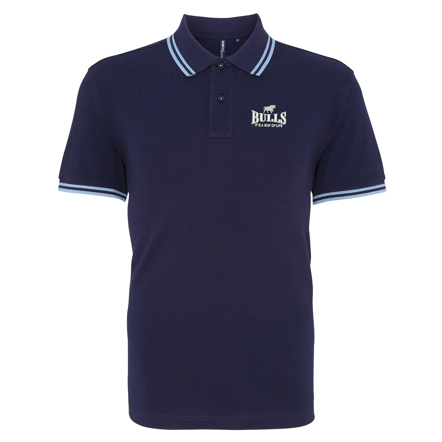 Bulls It's a Way of Life Tipped Polo Shirt