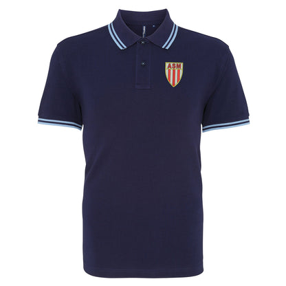 Retro Monaco 1961 Embroidered Tipped Polo Shirt