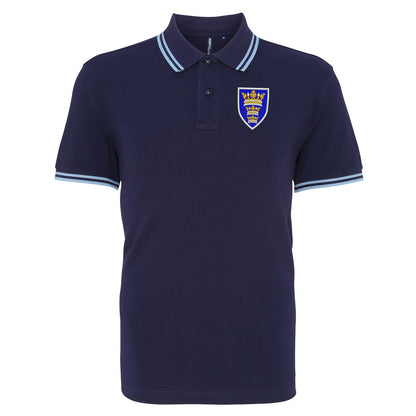 Retro Hull 1935 Embroidered Tipped Polo Shirt