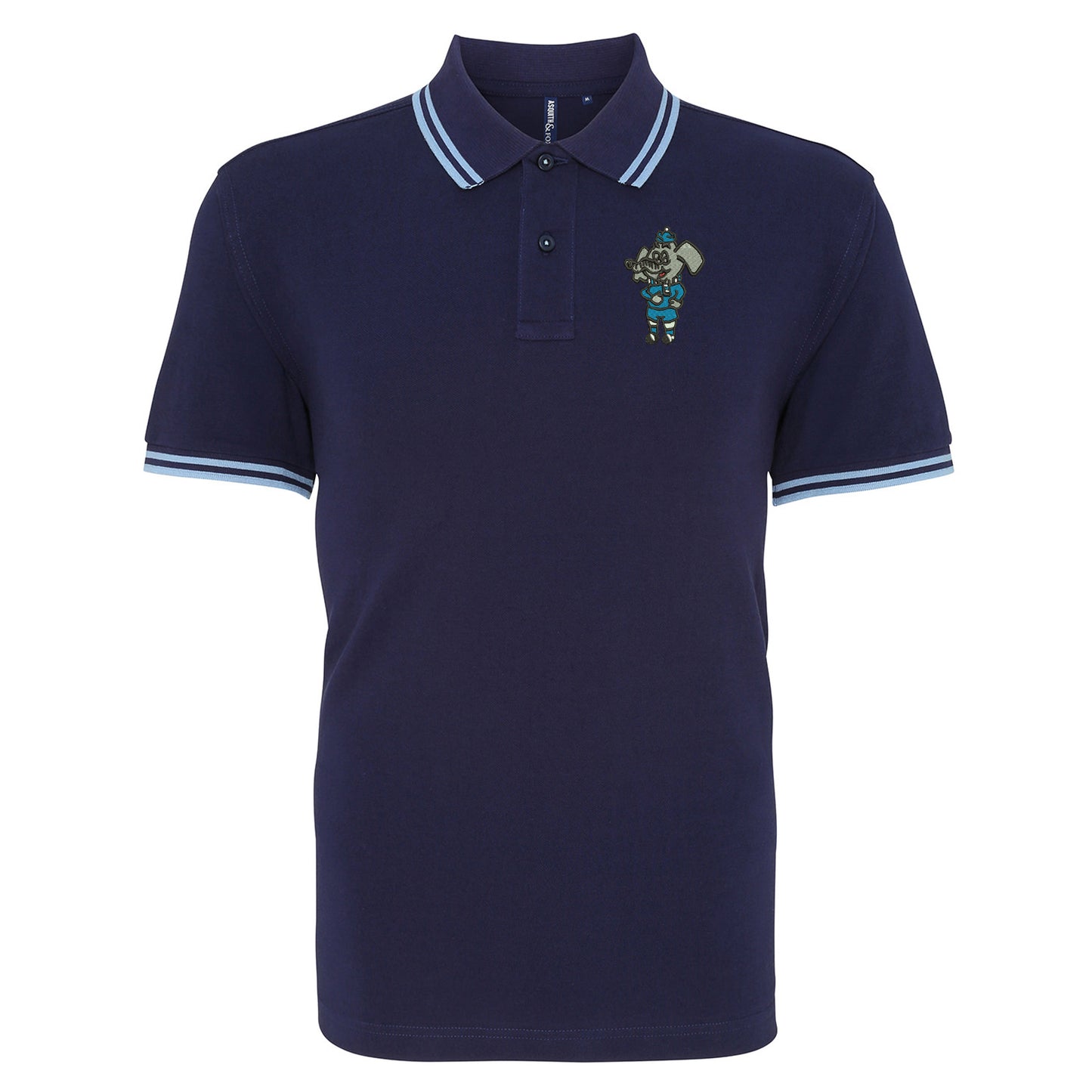 Retro Coventry 1974 Embroidered Tipped Polo Shirt
