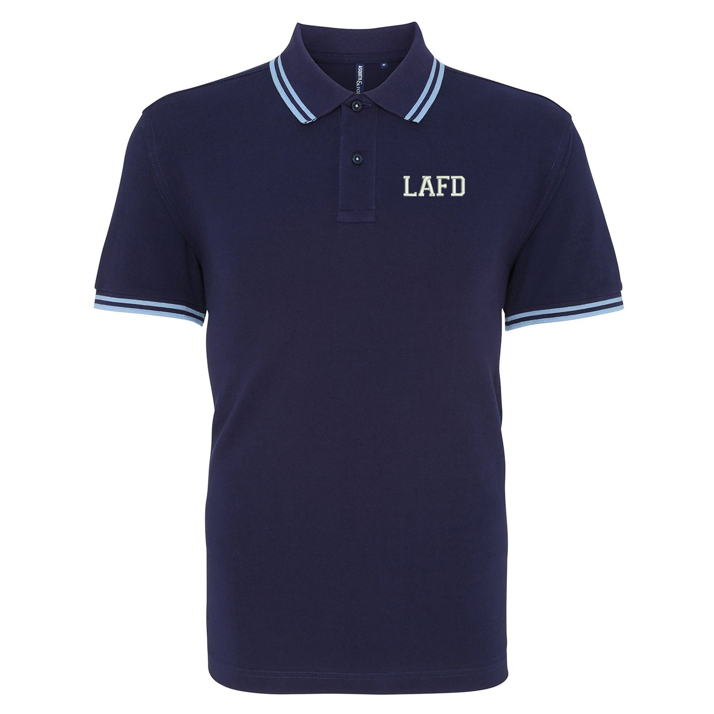 LAFD Embroidered Tipped Polo Shirt
