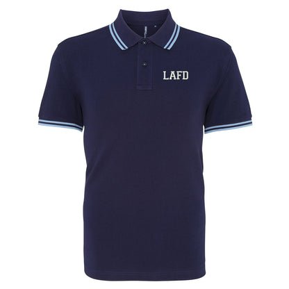 LAFD Embroidered Tipped Polo Shirt