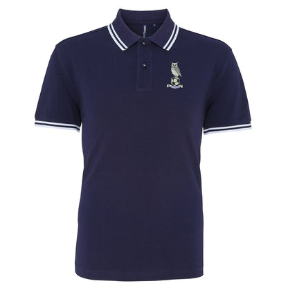 Retro Oldham 1972 Embroidered Tipped Polo Shirt