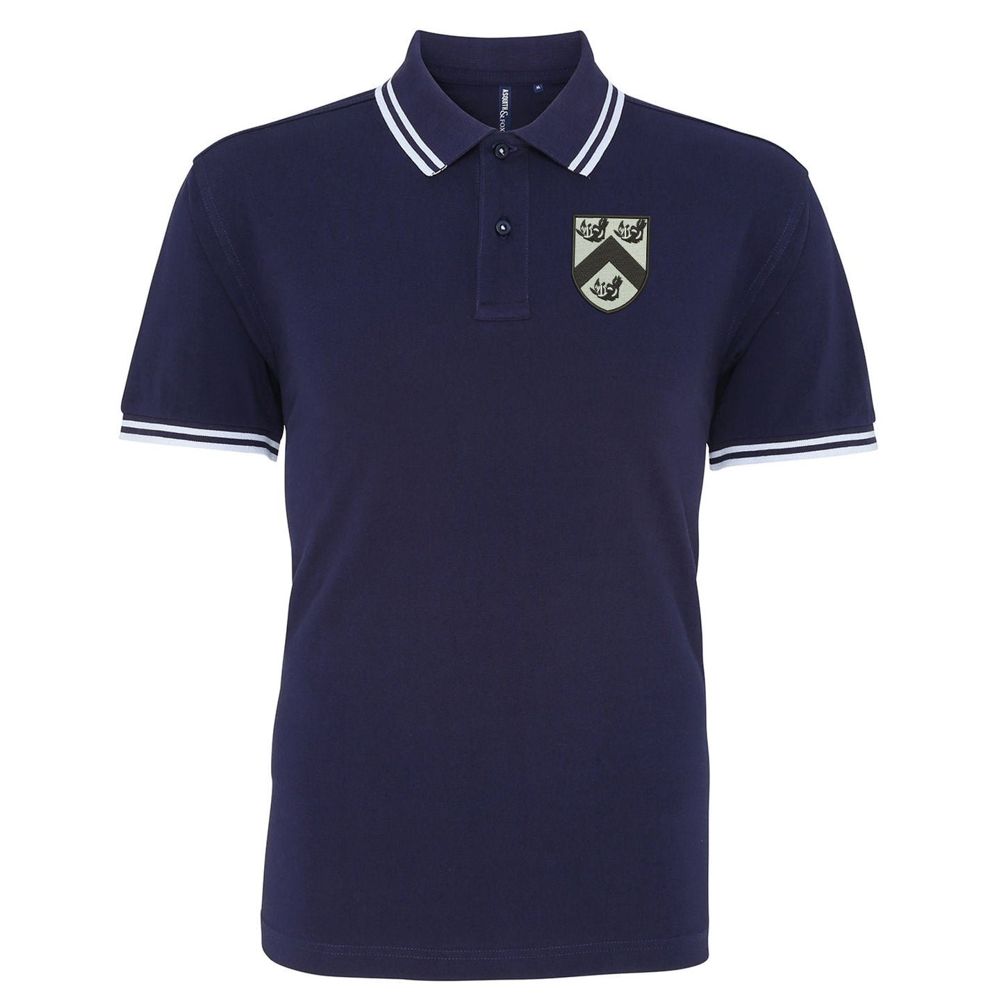Retro Grimsby 1884 Embroidered Tipped Polo Shirt
