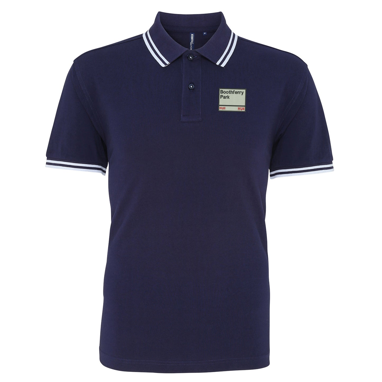 Boothferry Park HU4 Embroidered Tipped Polo Shirt