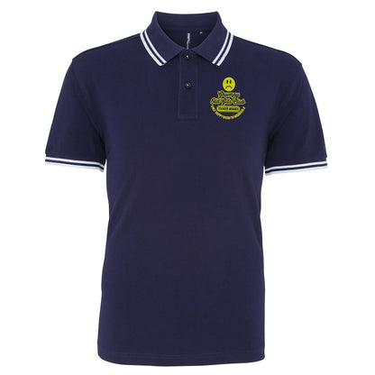 Grumpy Old Gits Club Founder Member Embroidered Tipped Polo Shirt
