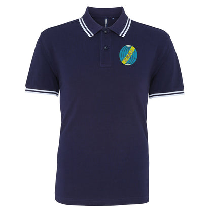 Retro Boca Juniors 1912 Embroidered Tipped Polo Shirt
