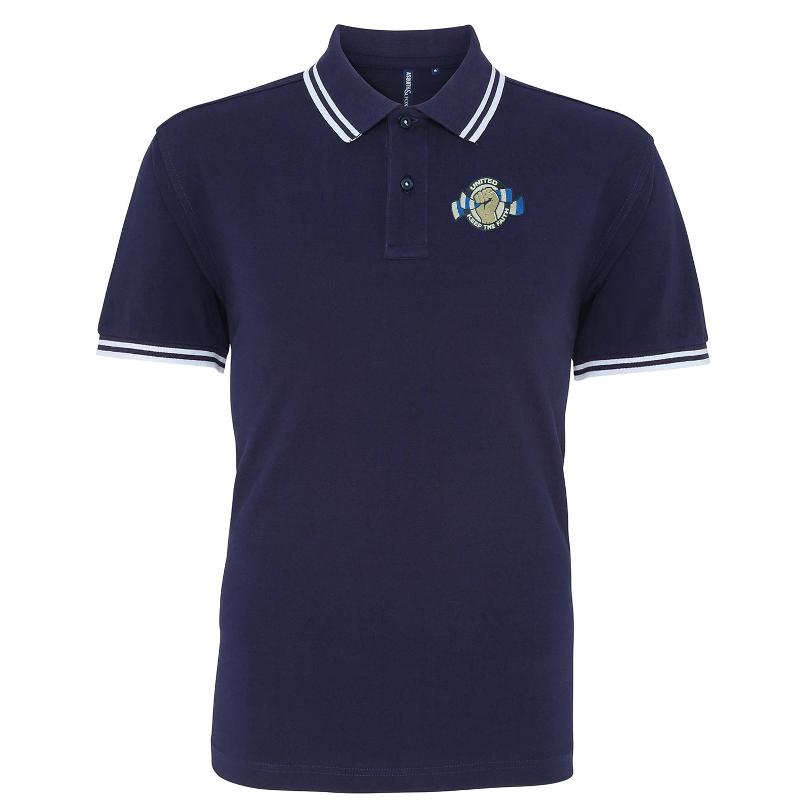 Leeds United Football Tipped Polo Shirt 