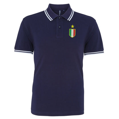 Retro Juventus 1961 Embroidered Tipped Polo Shirt