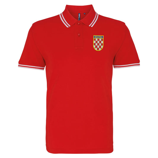 Retro Croatia 1960s Polo Shirt
