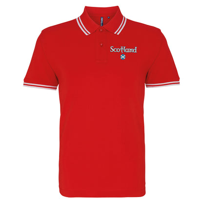 Scotland Circle Flag Polo Shirt