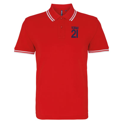 Yeboah 21 Embroidered Tipped Polo Shirt