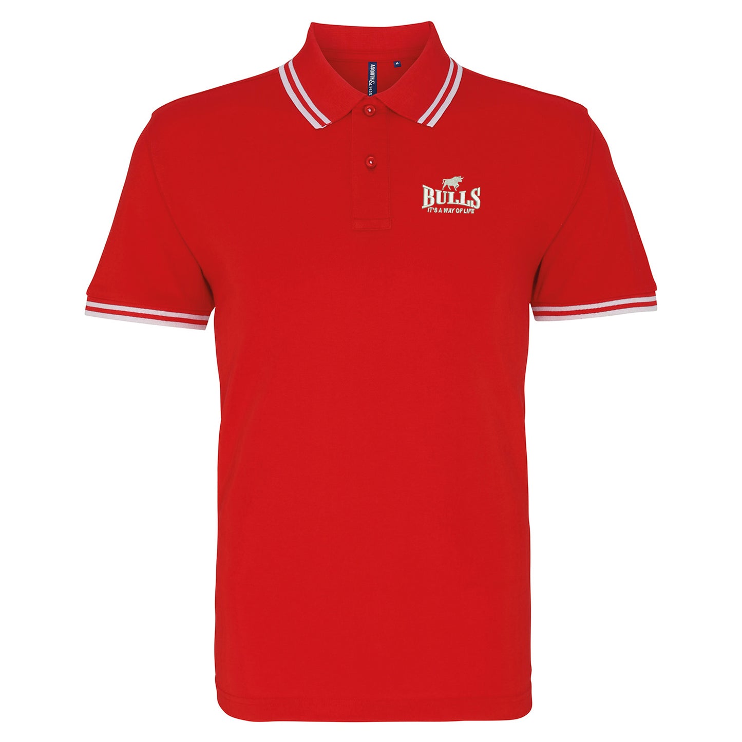 Bulls It's a Way of Life Tipped Polo Shirt