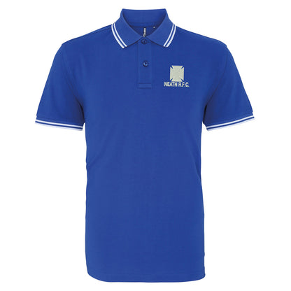 Retro Neath RFC Embroidered Tipped Polo Shirt