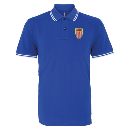 Retro Monaco 1961 Embroidered Tipped Polo Shirt