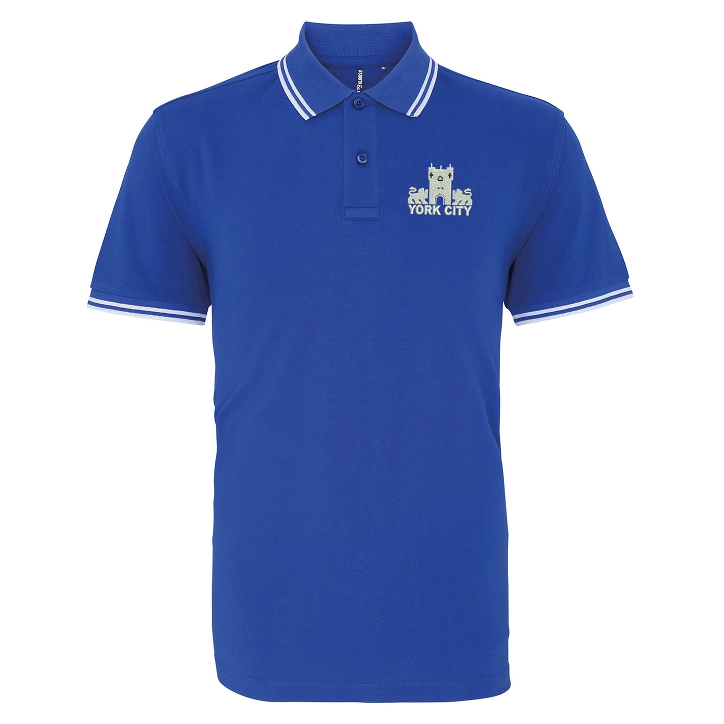 Retro York 1978 Embroidered Tipped Polo Shirt