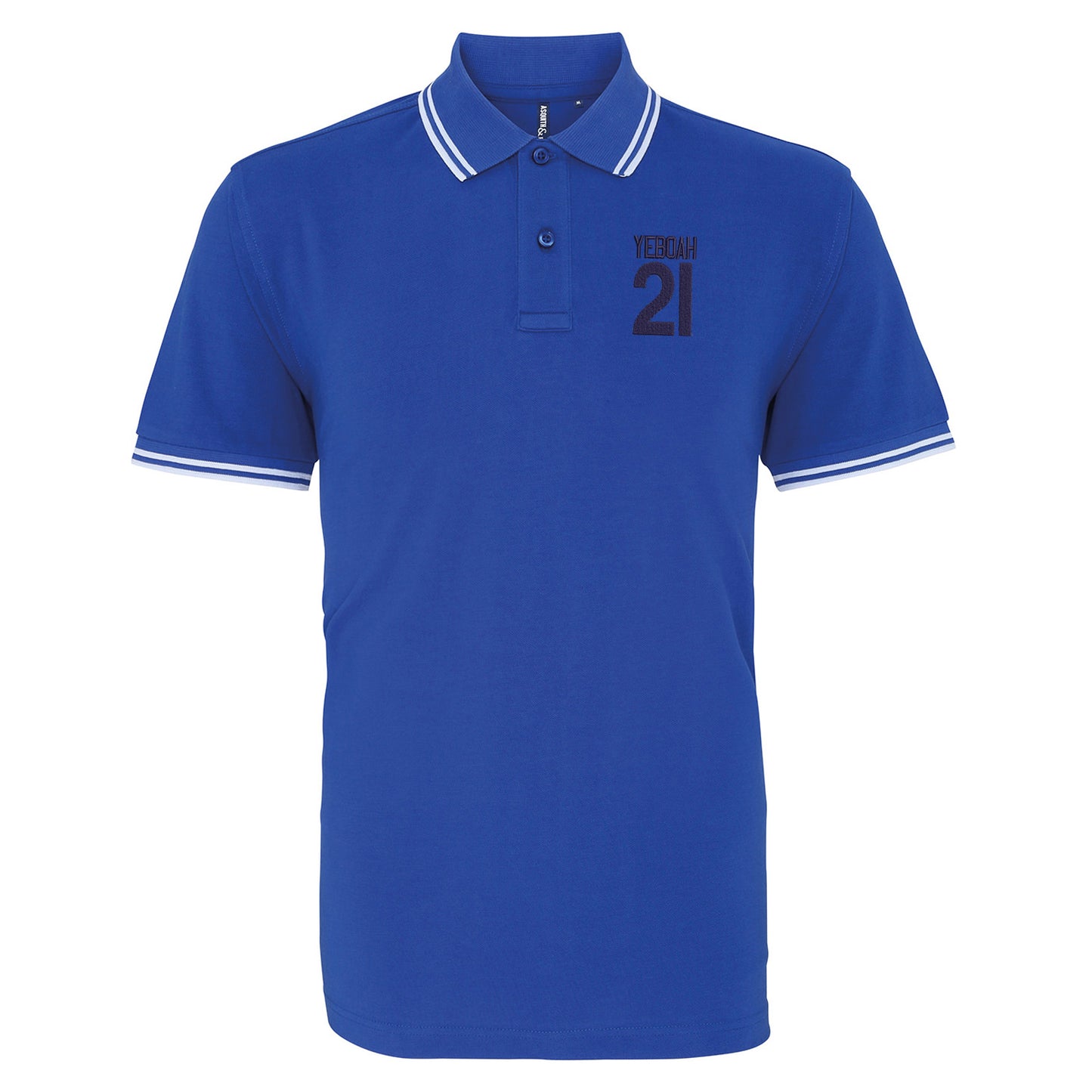 Yeboah 21 Embroidered Tipped Polo Shirt