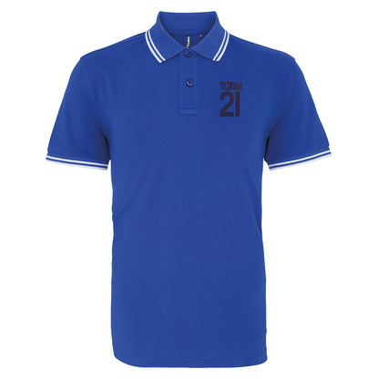 Yeboah 21 Embroidered Tipped Polo Shirt