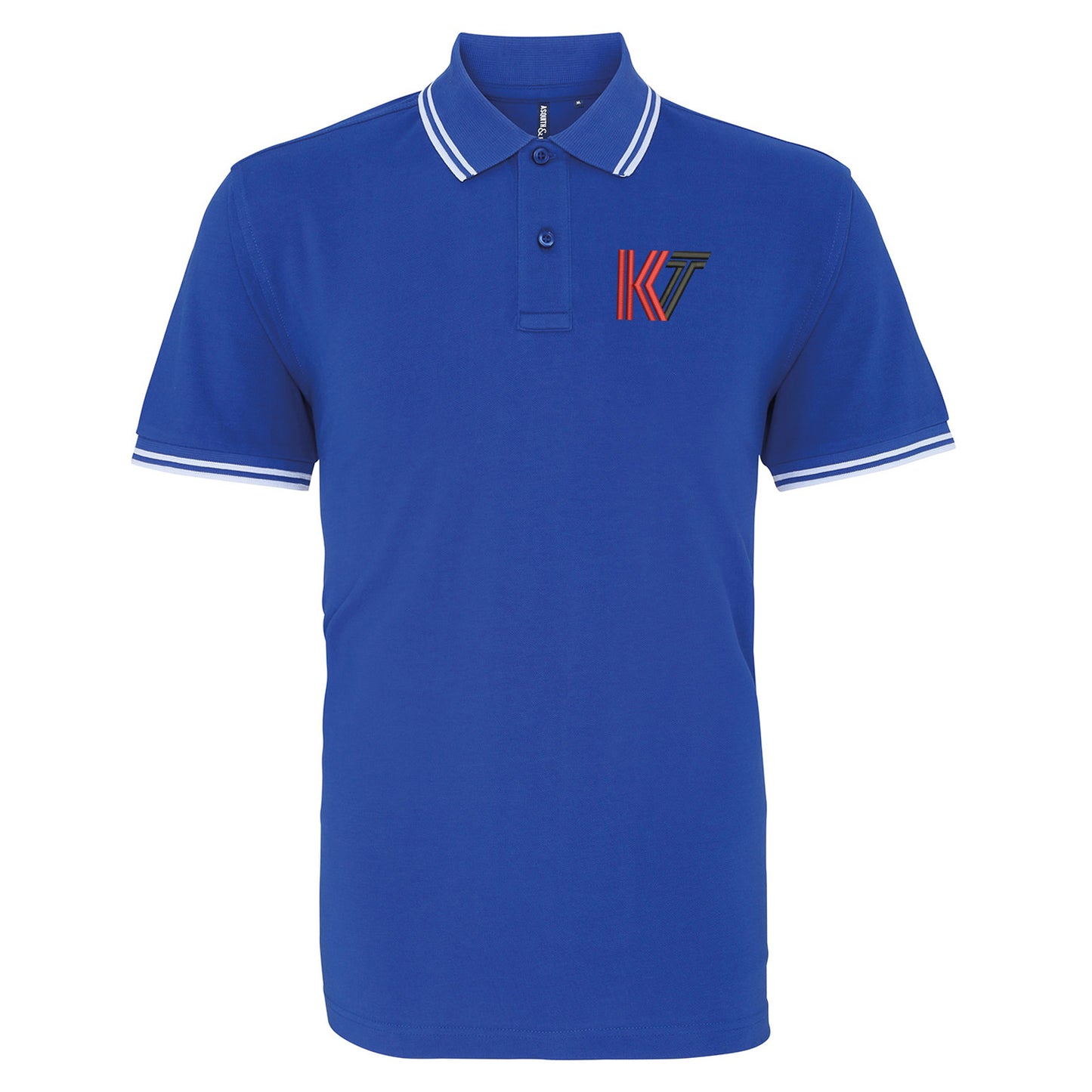 Retro Kettering Town Embroidered Tipped Polo Shirt