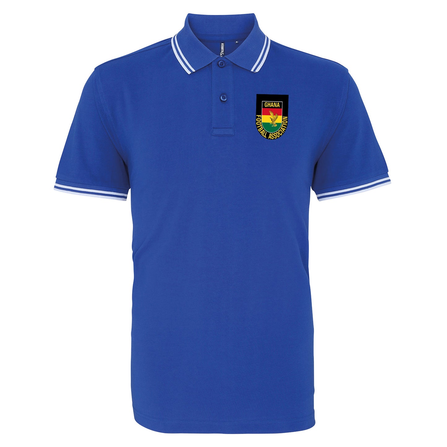 Retro Ghana 1966 Embroidered Tipped Polo Shirt
